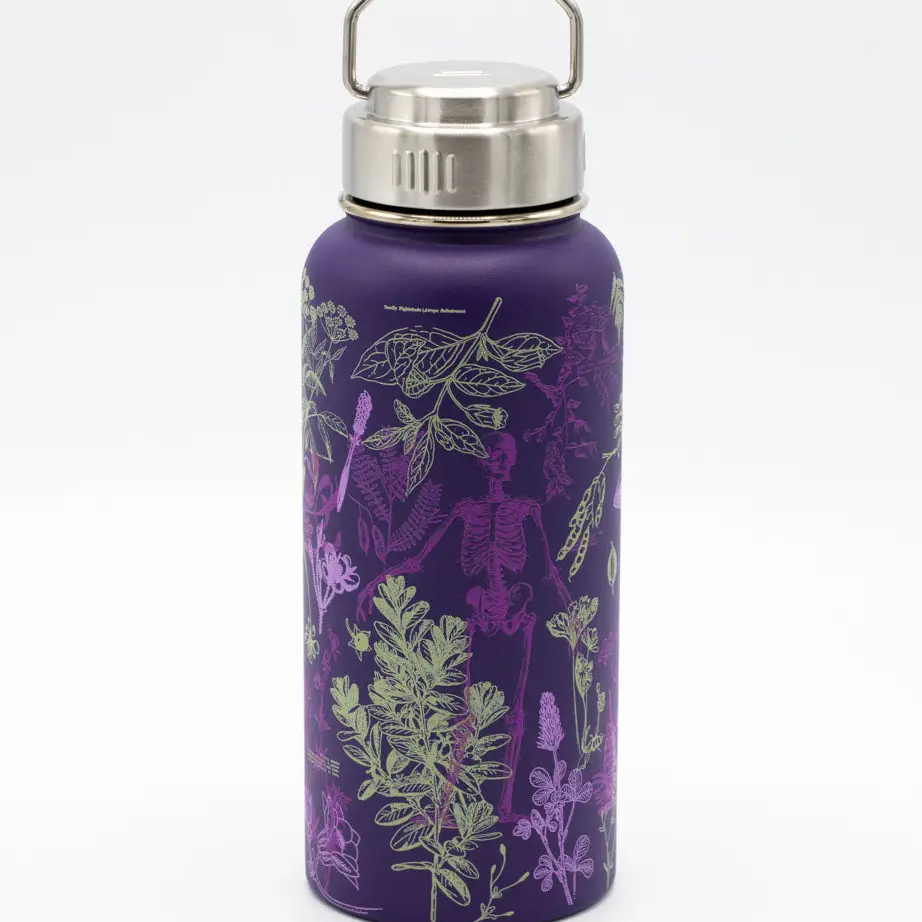 Poisonous Plants Steel Vacuum Flask 32oz