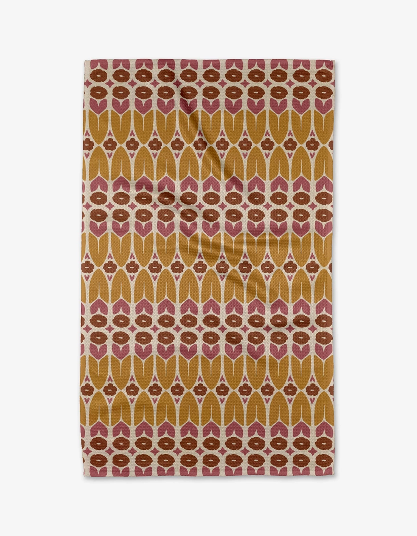 Geometry Tea Towel: Autumn Groove