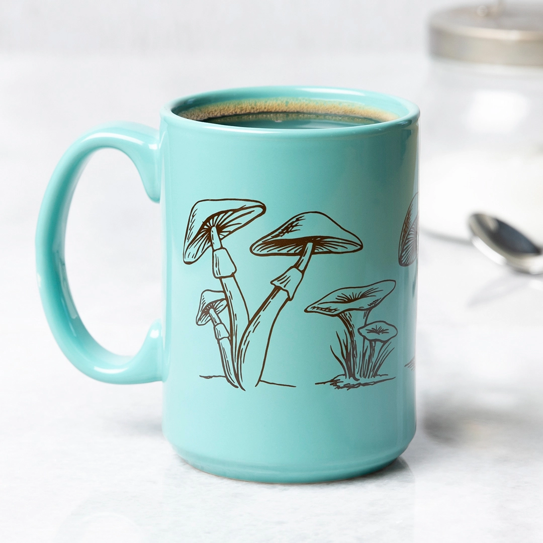 Mushroom Aqua Mug