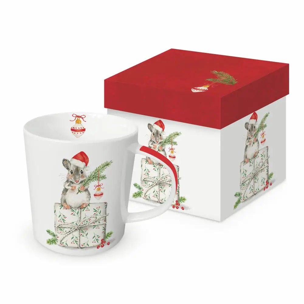 Mug in Box Christmas Mouse