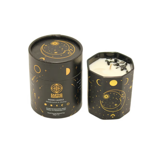 Moon Phase Crystal Candle