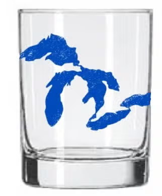 Great Lakes Rocks Glass