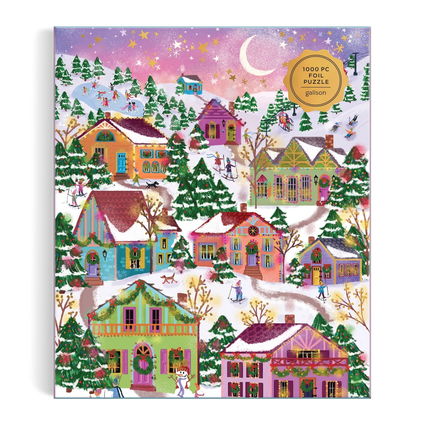 Joy Laforme Snowcap Village Puzzle - Foil 1000pc