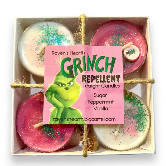 Grinch Repellent Tealights