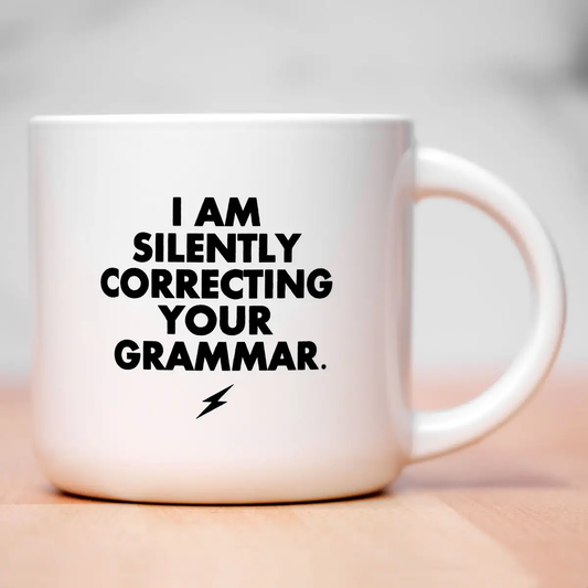 Silently Correcting Grammer Mug