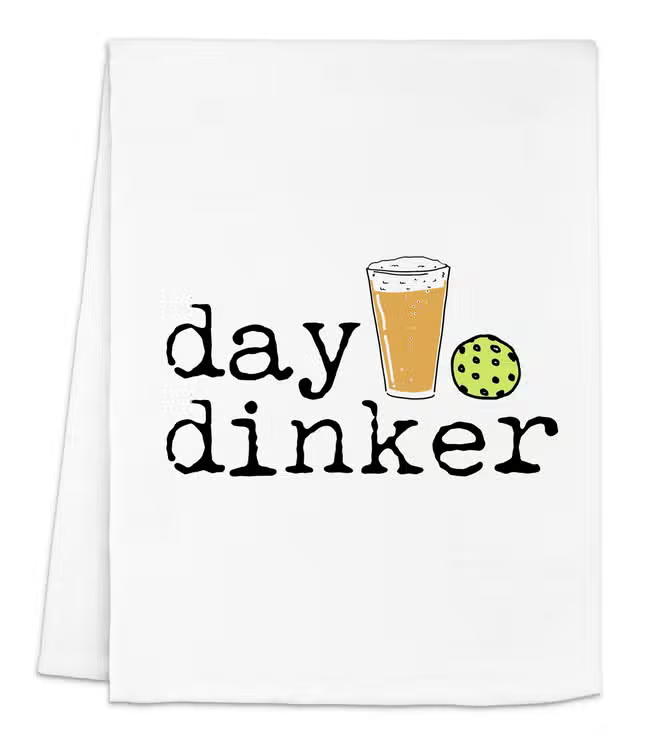 Day Dinker Pickleball Dish Towel - Color