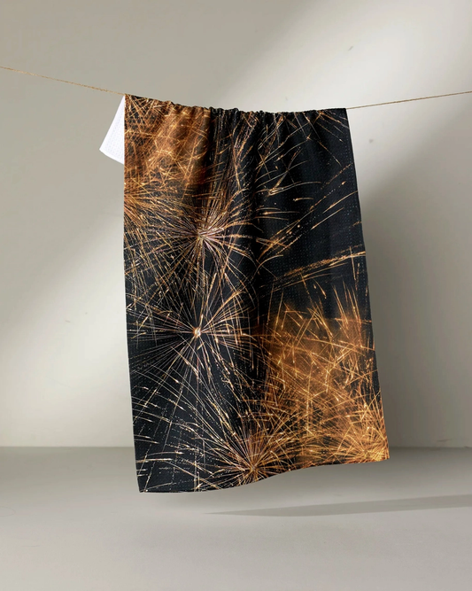 Geometry Tea Towel: Champagne Sparkler