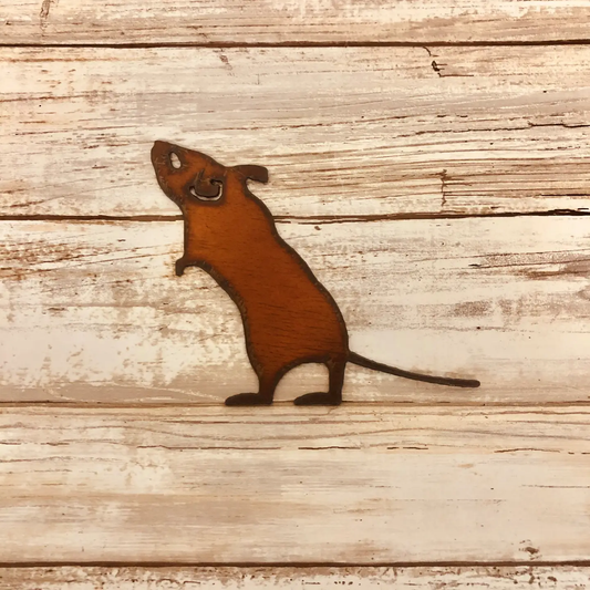 Rusty Mouse Magnet