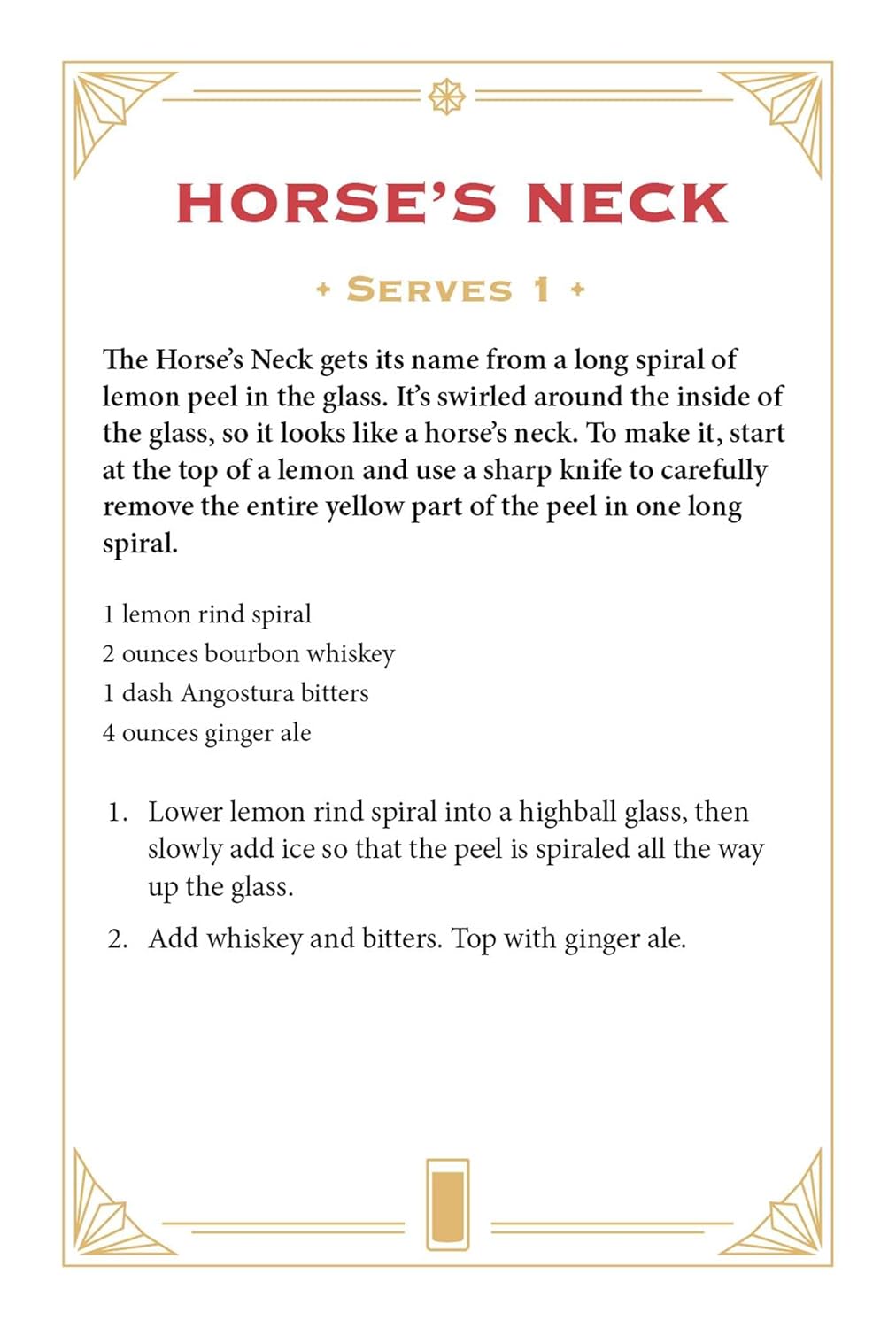 Whiskey Cocktail A-Z Cards