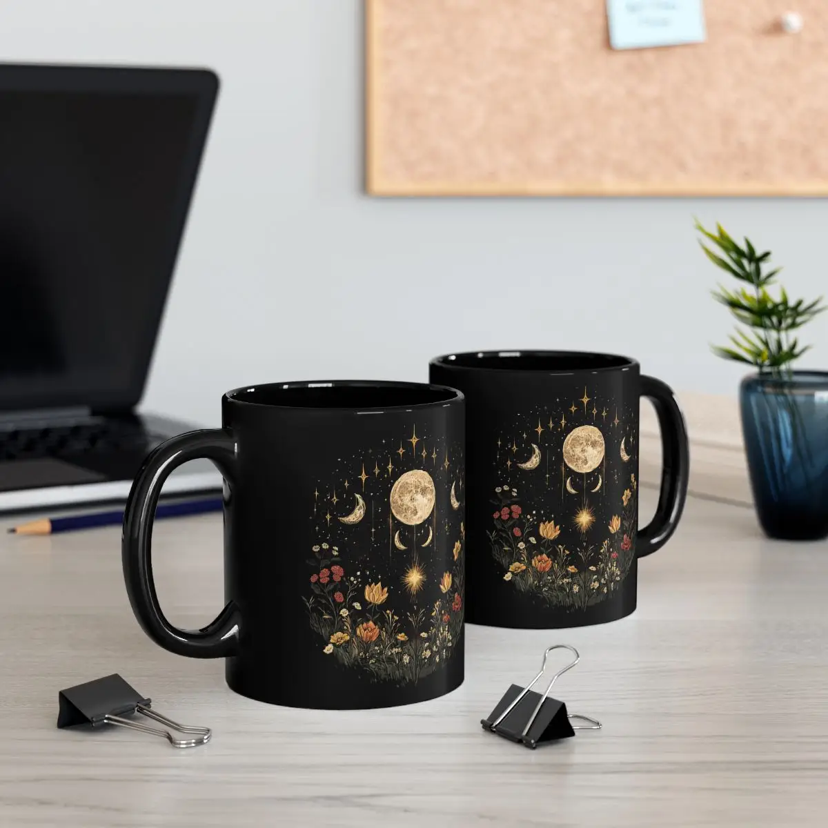 Moon Among Wildflowers Mug