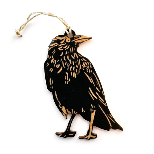 Crow Ornament - Large