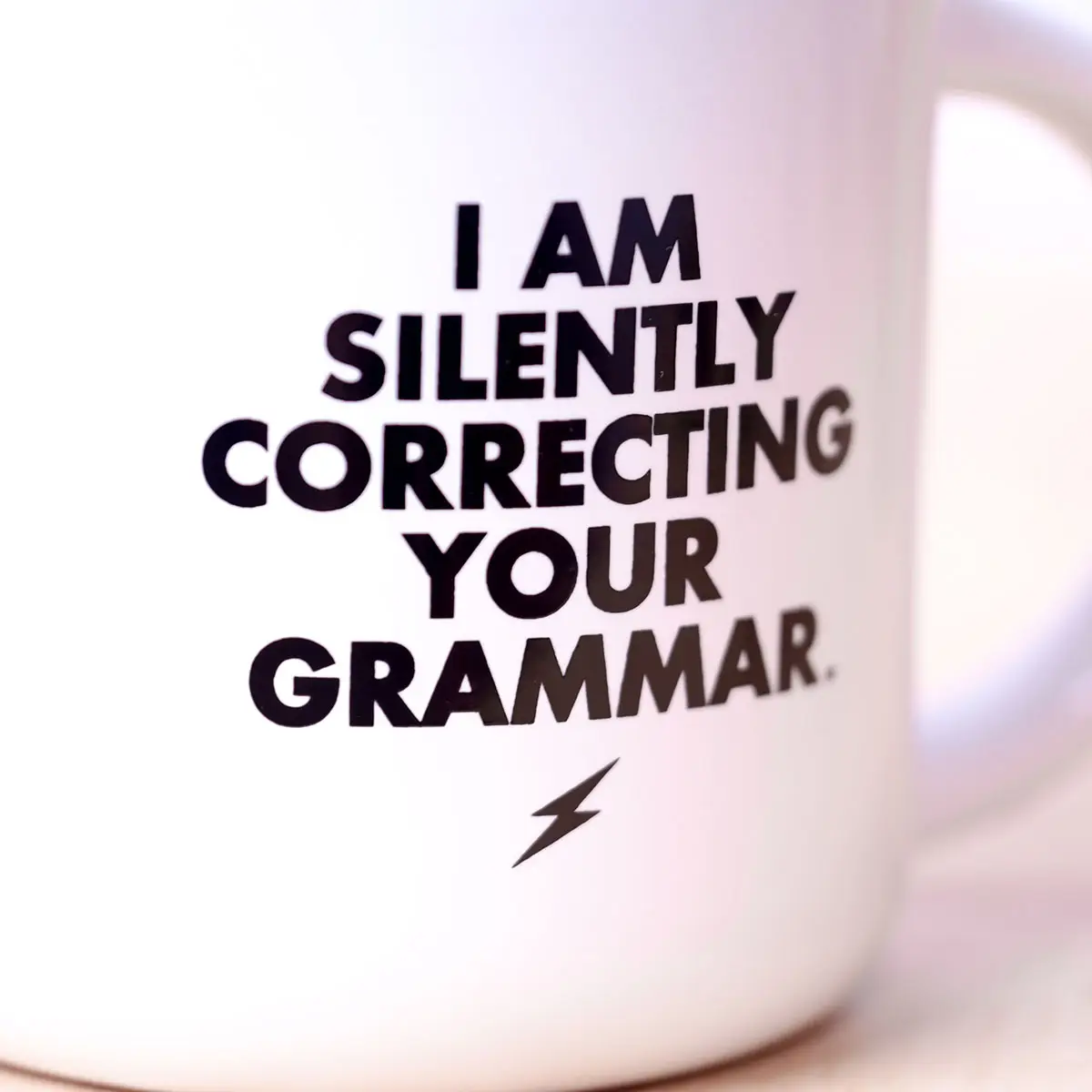 Silently Correcting Grammer Mug