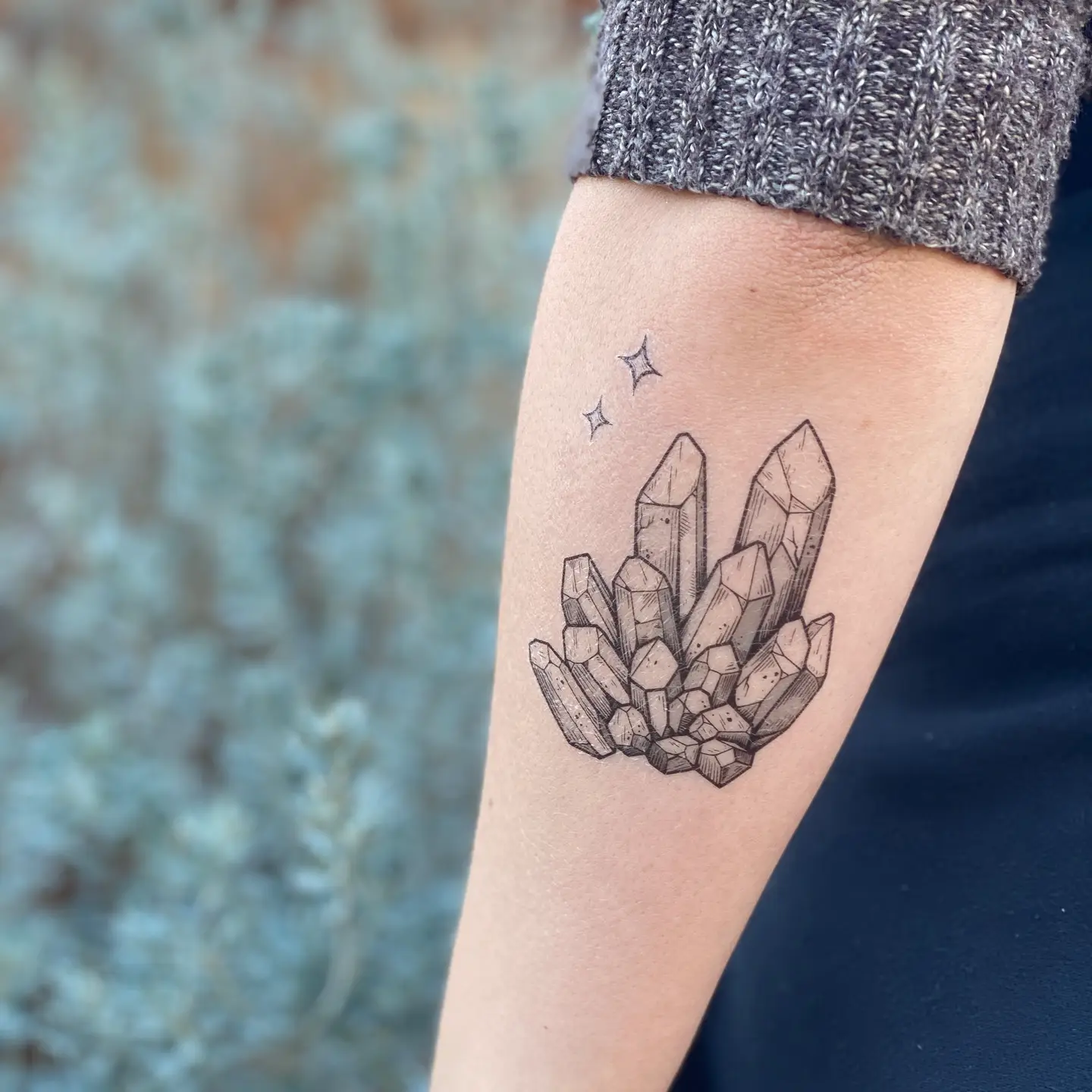 Crystal Quartz Temp Tattoo