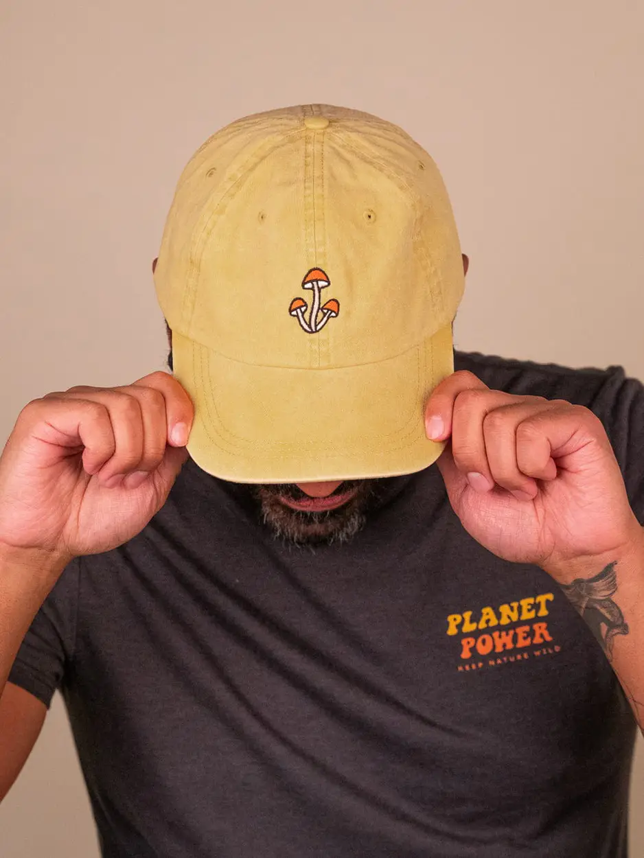 Shroom Baseball Hat - Mustard