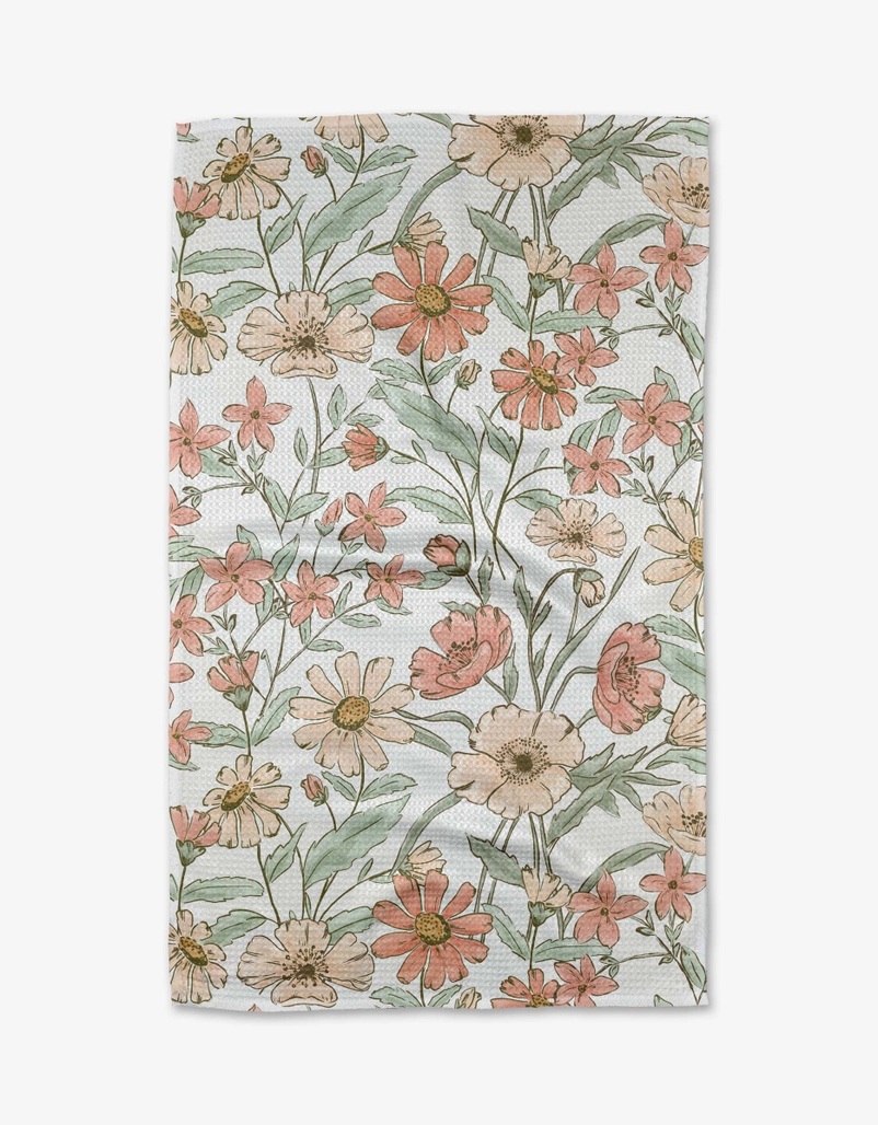 Geometry Tea Towel: Wildflower Whisper