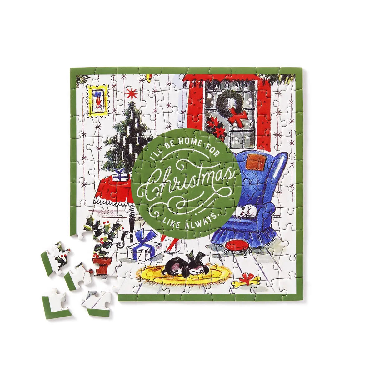 Brass Monkey Home for Christmas Mini Puzzle