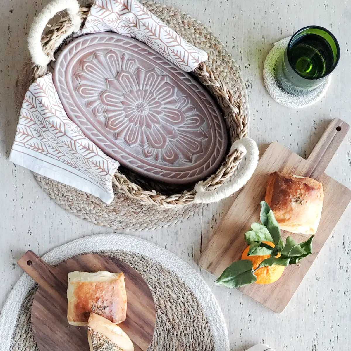 Breadwarmer Oval Flower