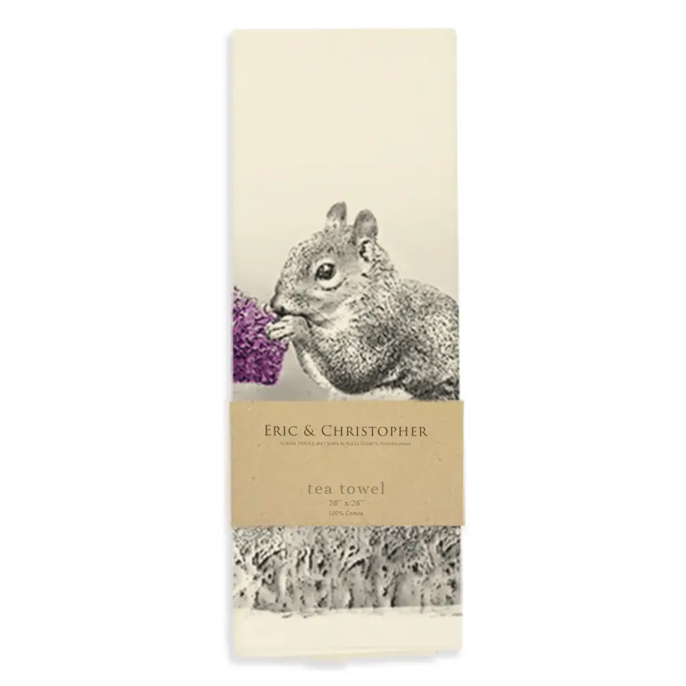 Squirrel Tea Towel