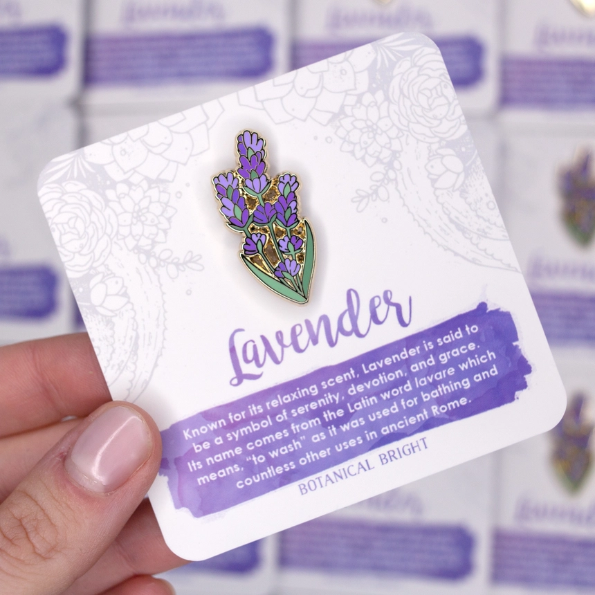 Lavender Enamel Pin