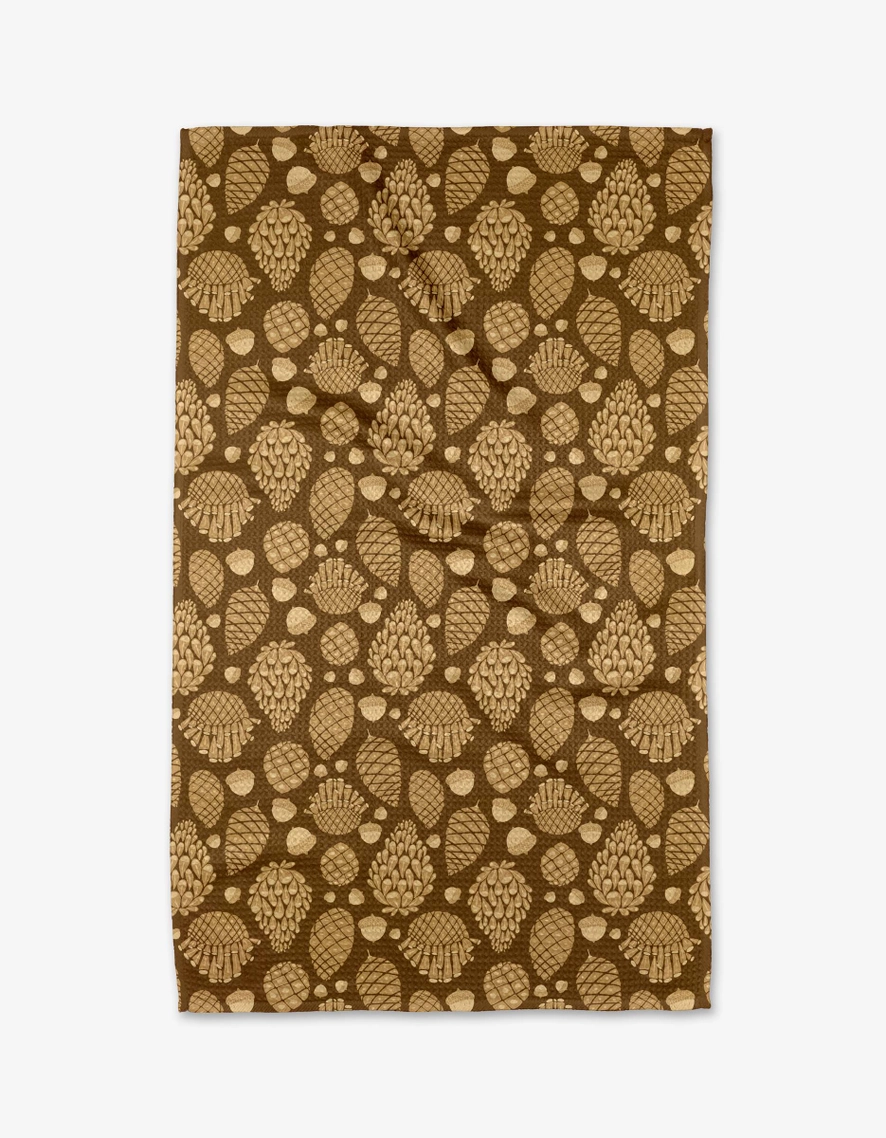 Geometry Tea Towel: Golden Pines