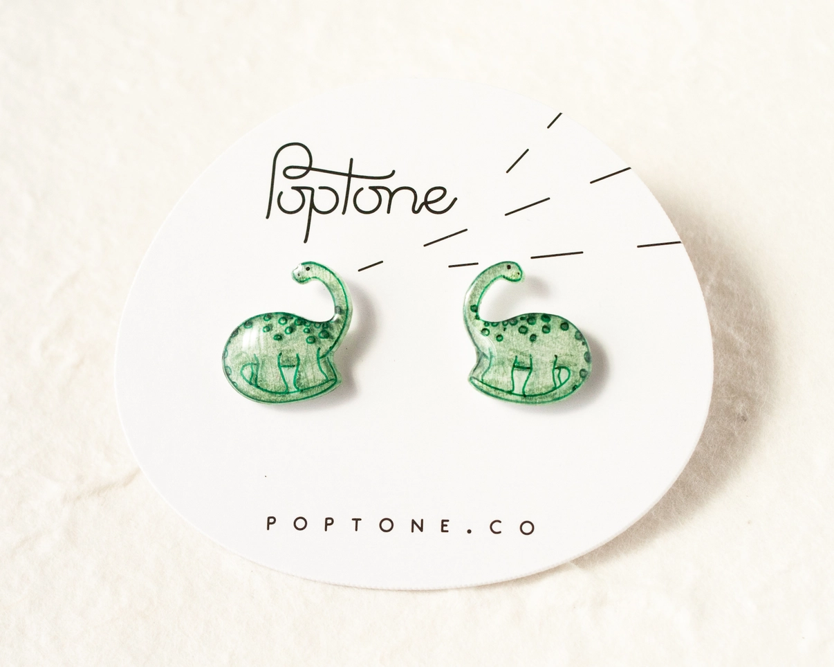 Dinosaur Stud Earrings