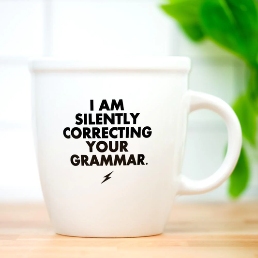 Silently Correcting Grammer Mug