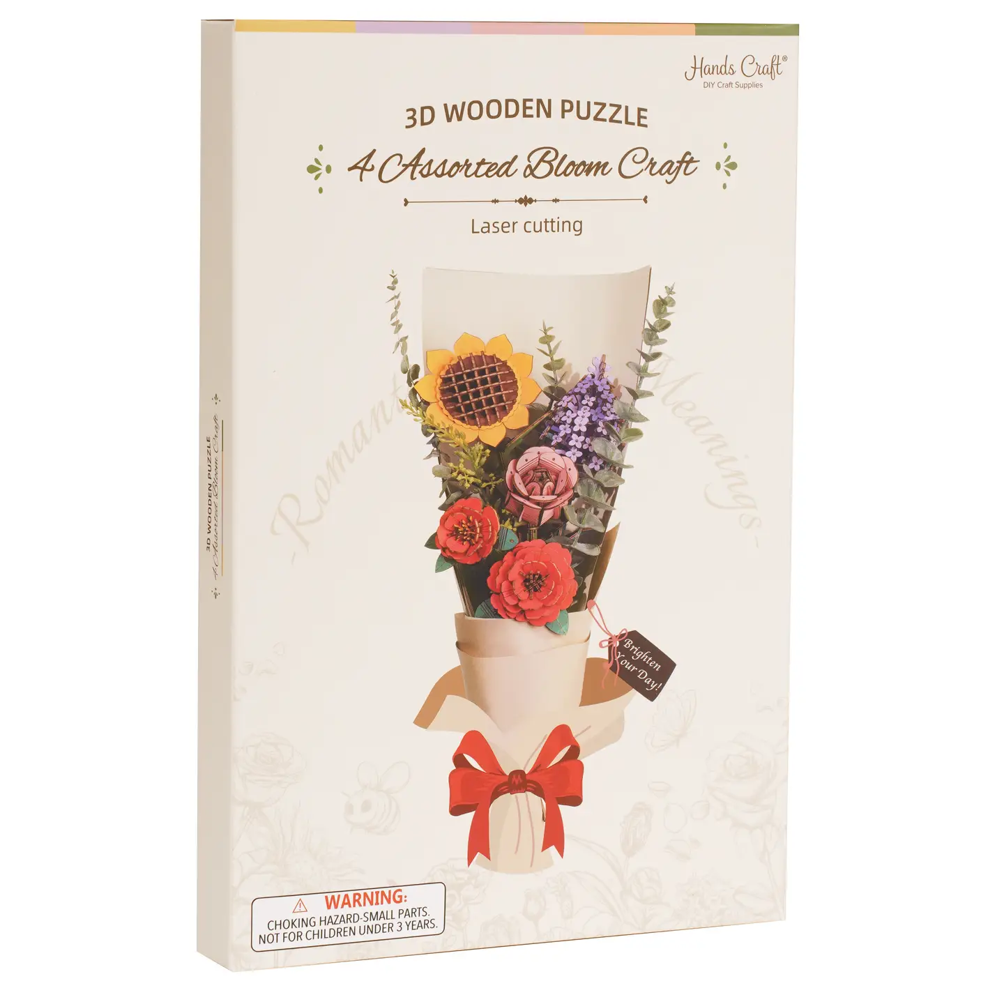 3D Wooden Flower Bouquet Puzzle