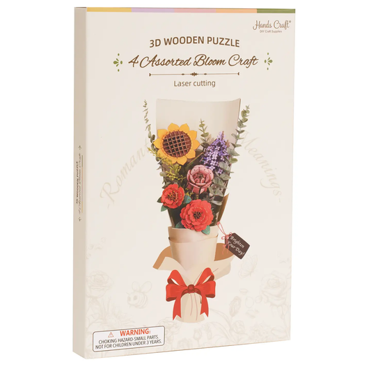 3D Wooden Flower Bouquet Puzzle