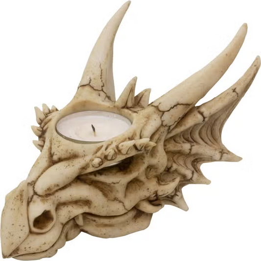 Dragon Skull T Light Holder