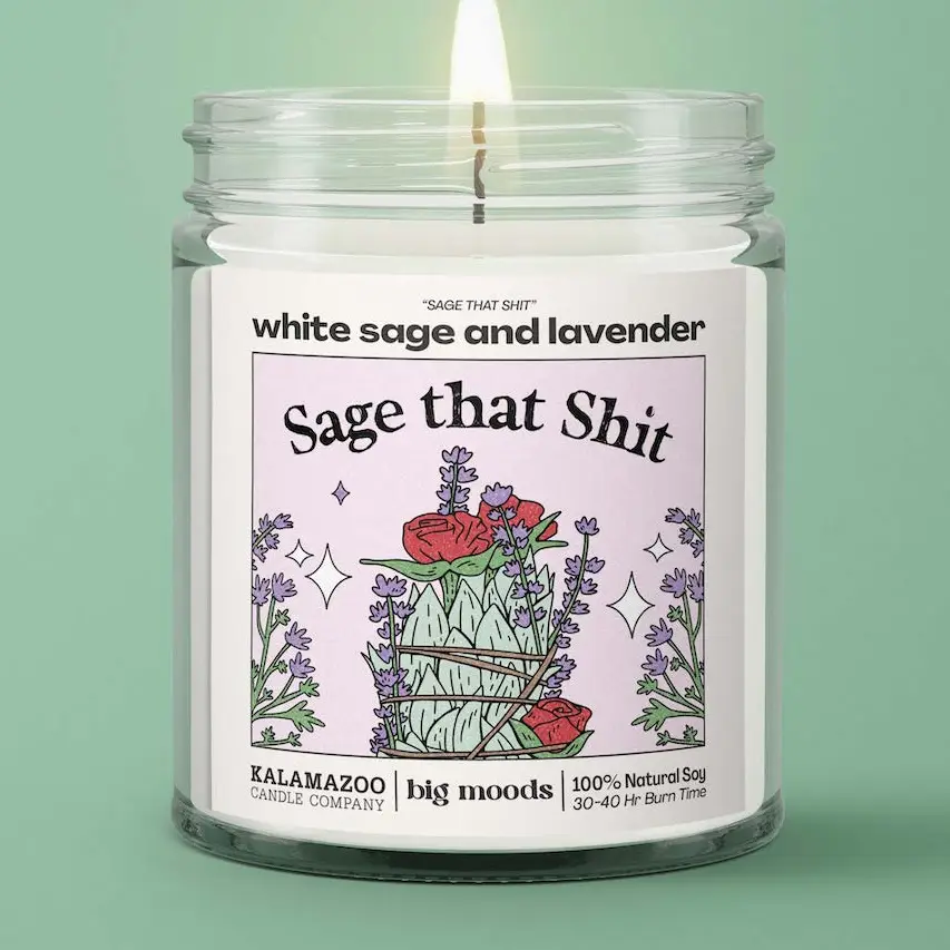 Sage That Sh*t - White Sage + Lavender Candle
