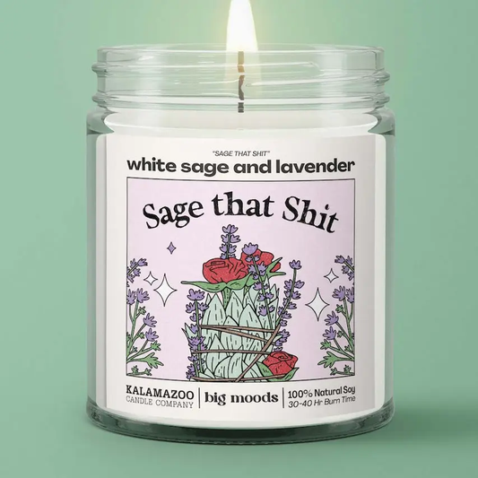 Sage That Sh*t - White Sage + Lavender Candle