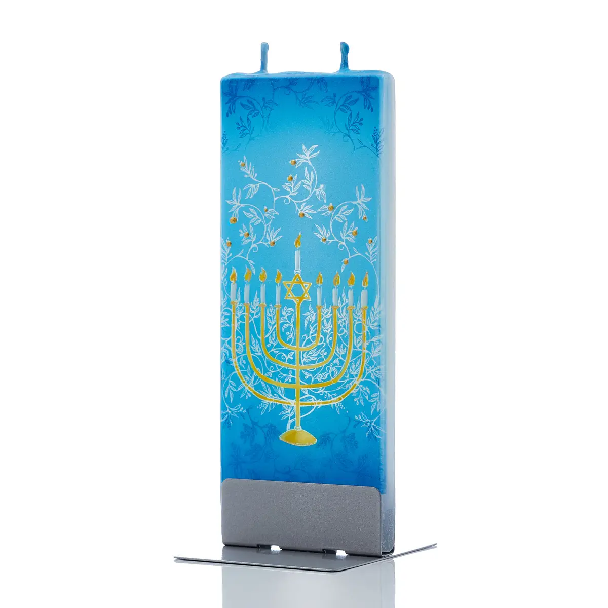 Flat Candle Seven Branch Temple Menorah