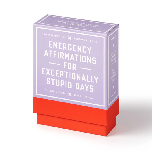 Emergency Affirmations Exceptionally Stupid Days Cards