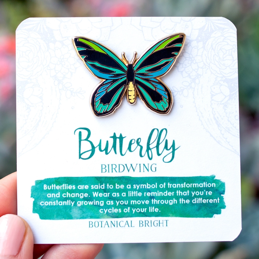 Birdwing Butterfly Enamel Pin