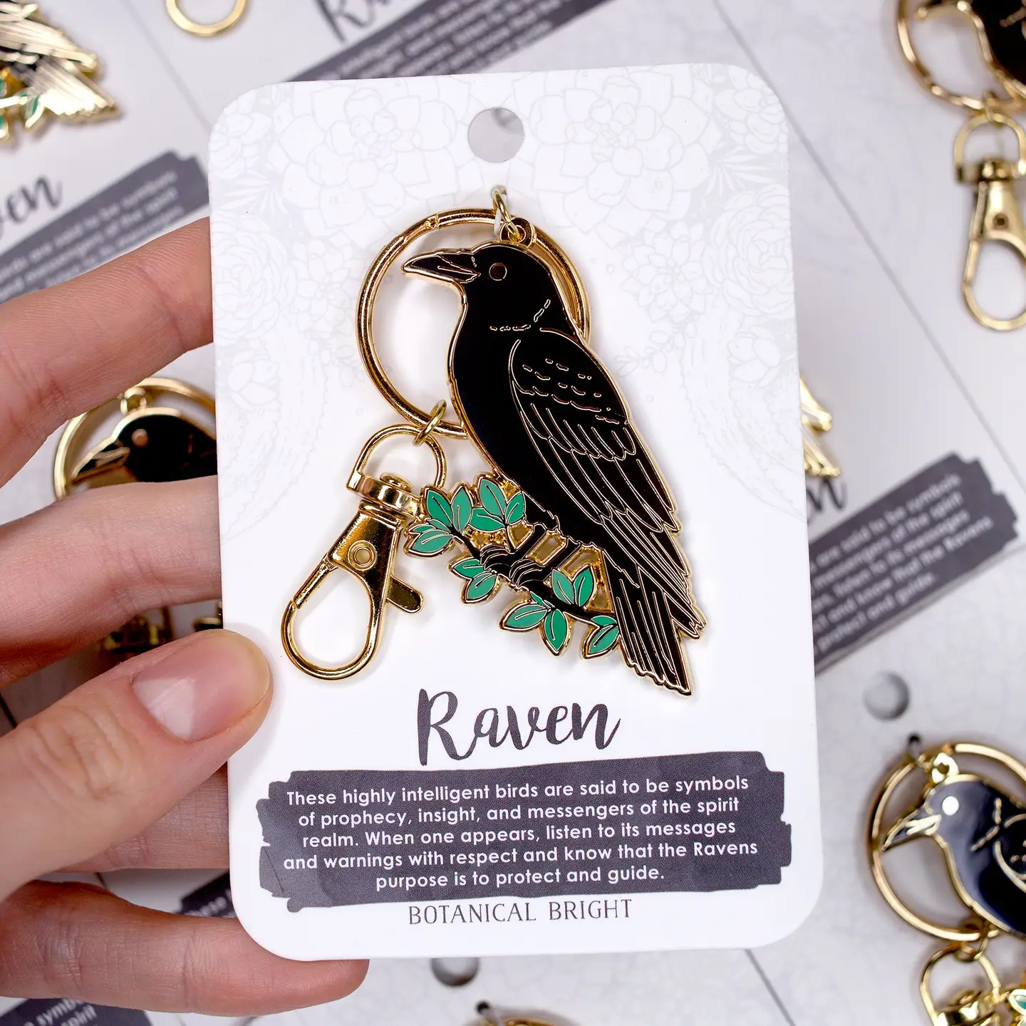 Raven Keychain