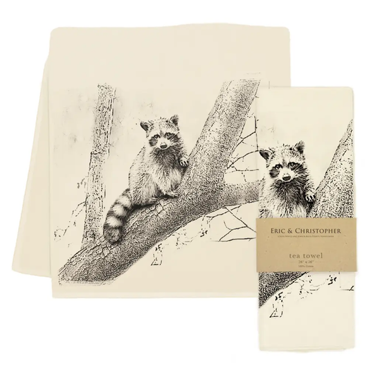 Raccoon Tea Towel