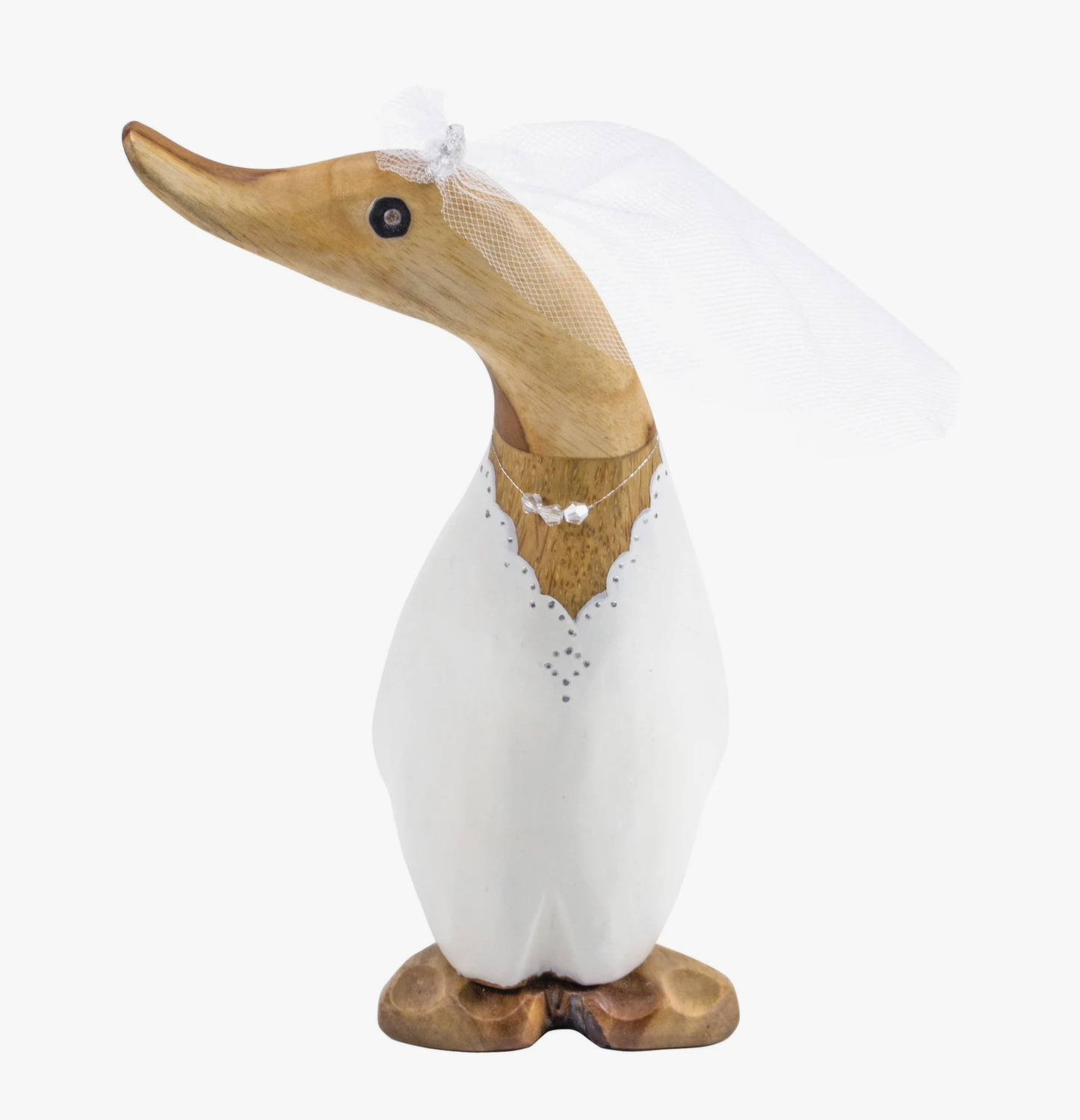 Bride & Groom Wooden Ducklings Set