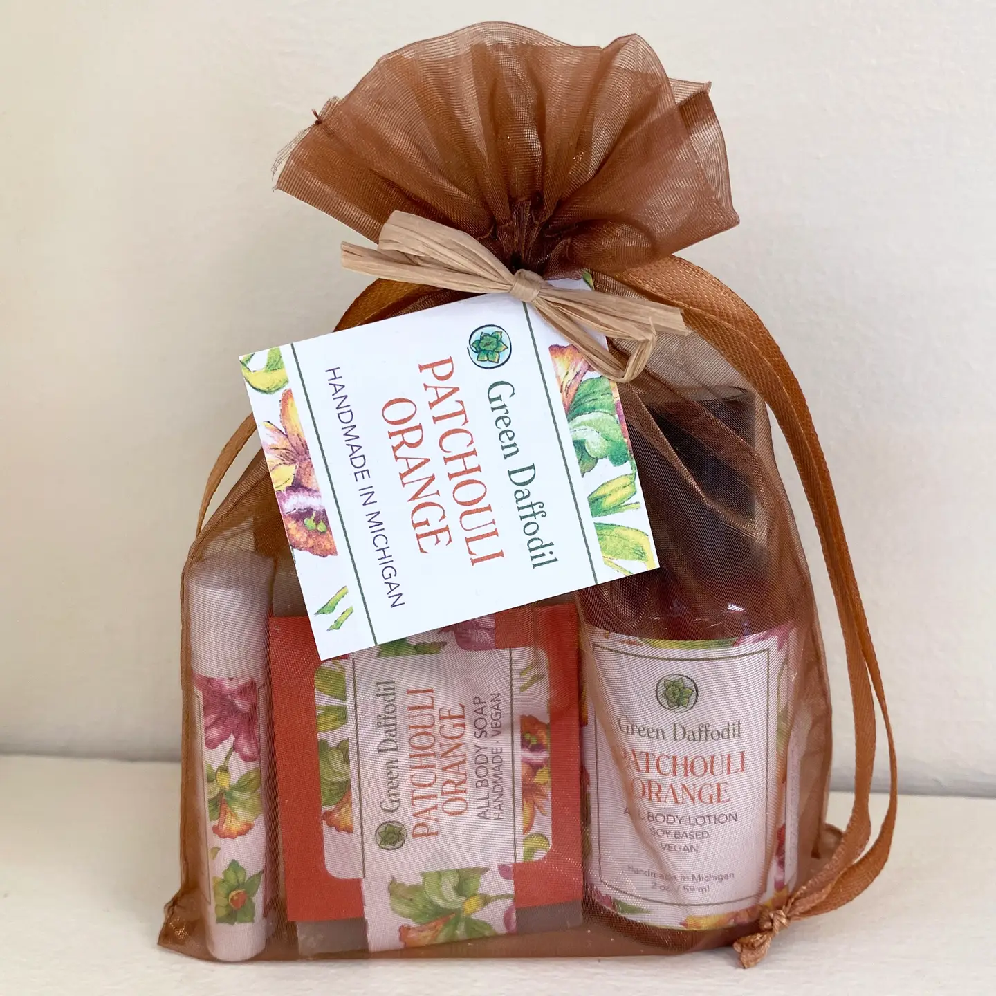 Patchouli Orange Gift Bag Set