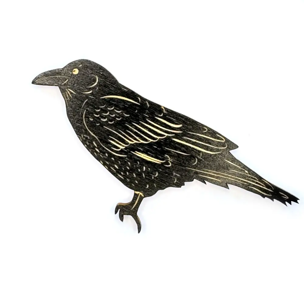Wooden Bird Magnet