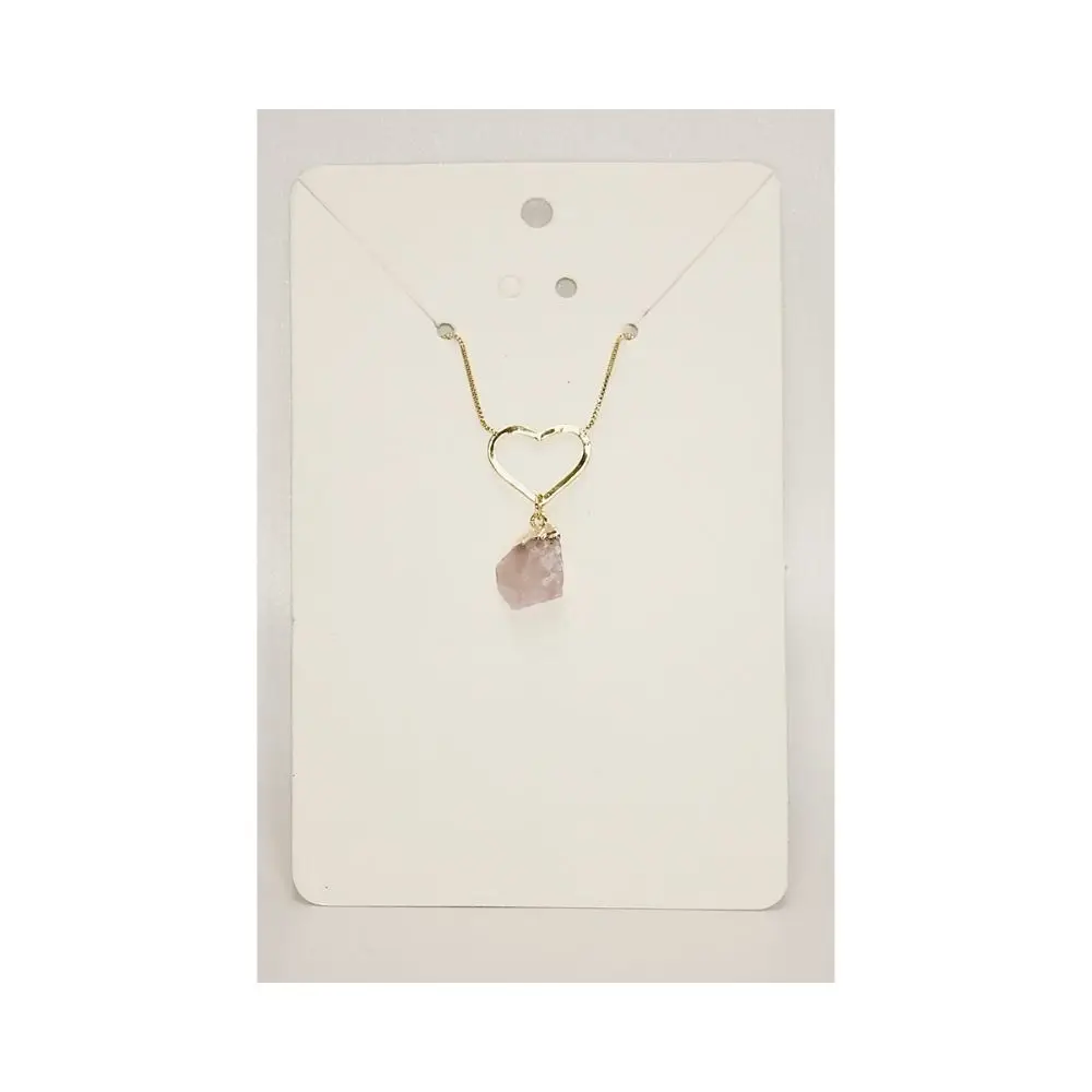 Rose Quartz Heart Necklace