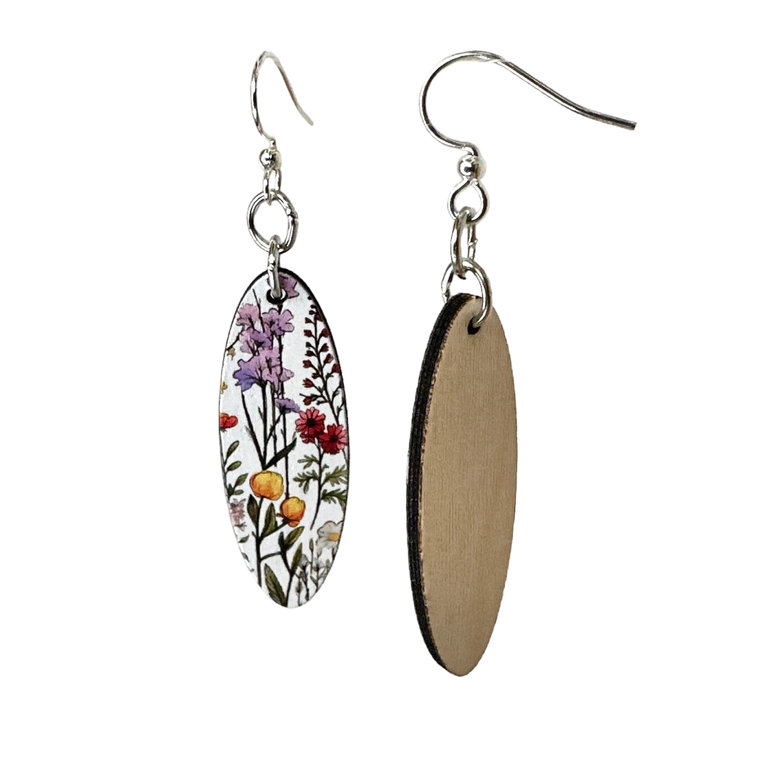 California Wild Flowers Blossoms Earrings