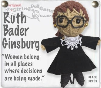 Ruth Bader Ginsburg String Doll Keychain