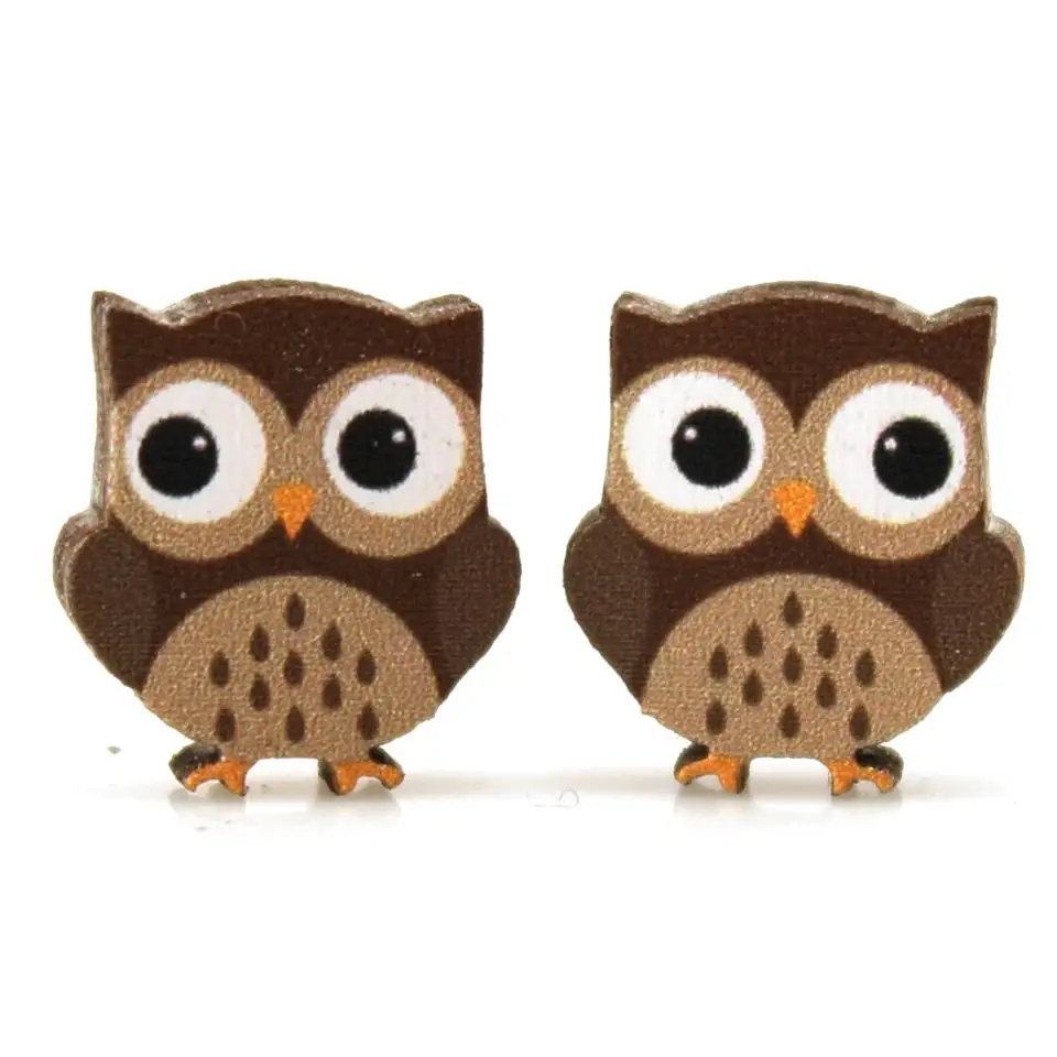 Owl Stud Earrings