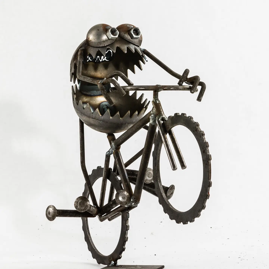 Garden Monster Mountain Biker Wheelie