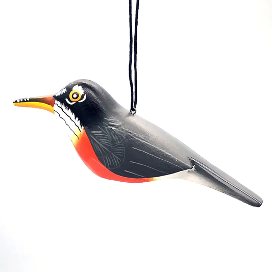 Robin Balsa Wood Ornament