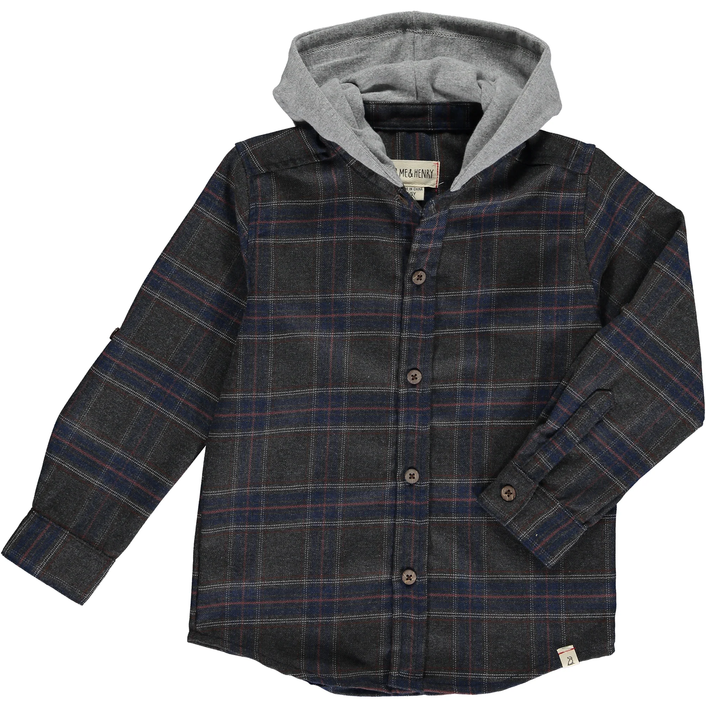 Erin Men’s Plaid Hoodie: Blue Plaid