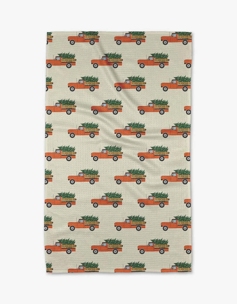 Geometry Tea Towel: Christmas Ride