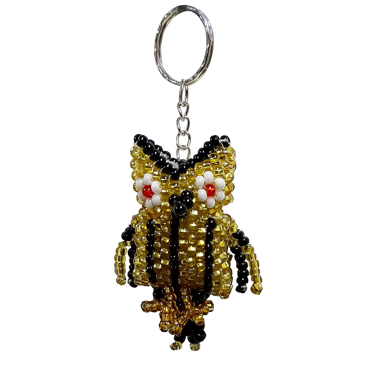 Beaded Owl Keychain