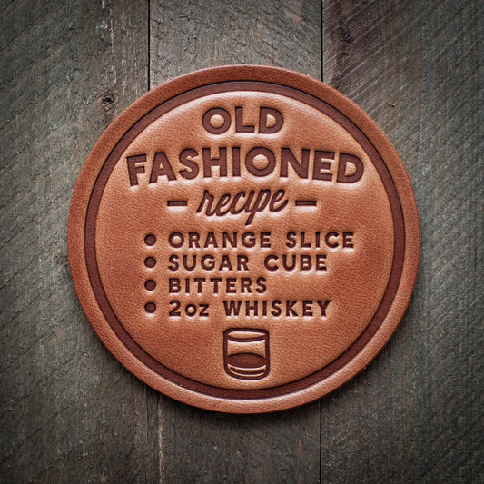 Leather Coaster - Old Fashioned-Recipe