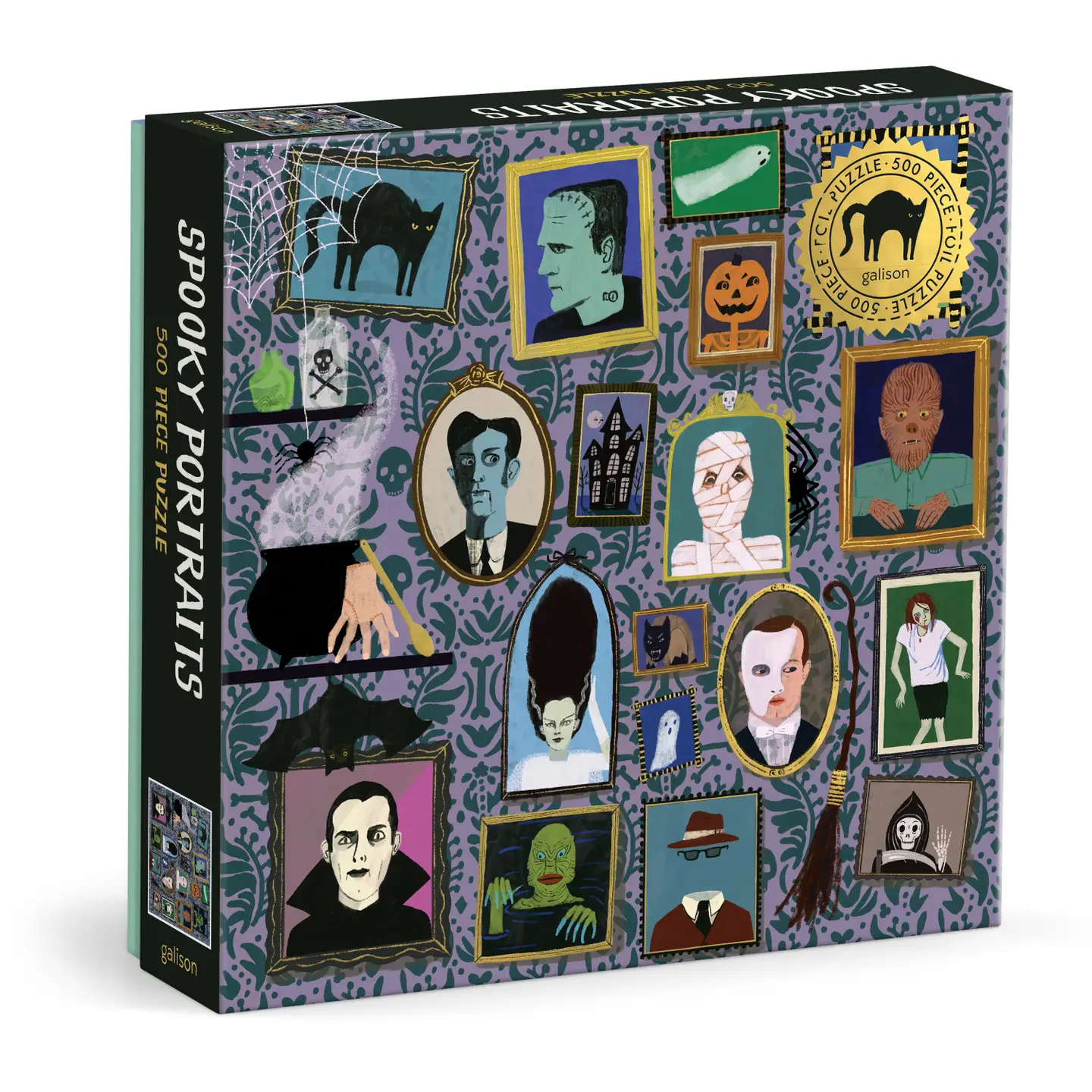 Spooky Portraits Foil Puzzle 500pc